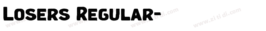 Losers Regular字体转换